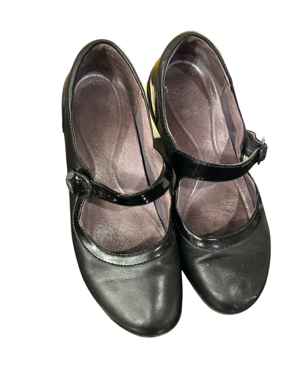 Dansko Misty Mary Jane Flats Black Napa patent leather retro grunge size 39 chic